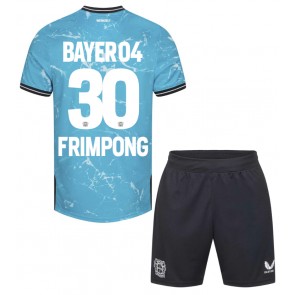 Bayer Leverkusen Jeremie Frimpong #30 Tredje Kläder Barn 2023-24 Kortärmad (+ Korta byxor)